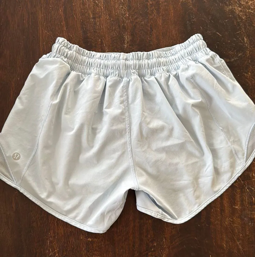 Hotty Hot Shorts 4” Blue Linen - Image 3