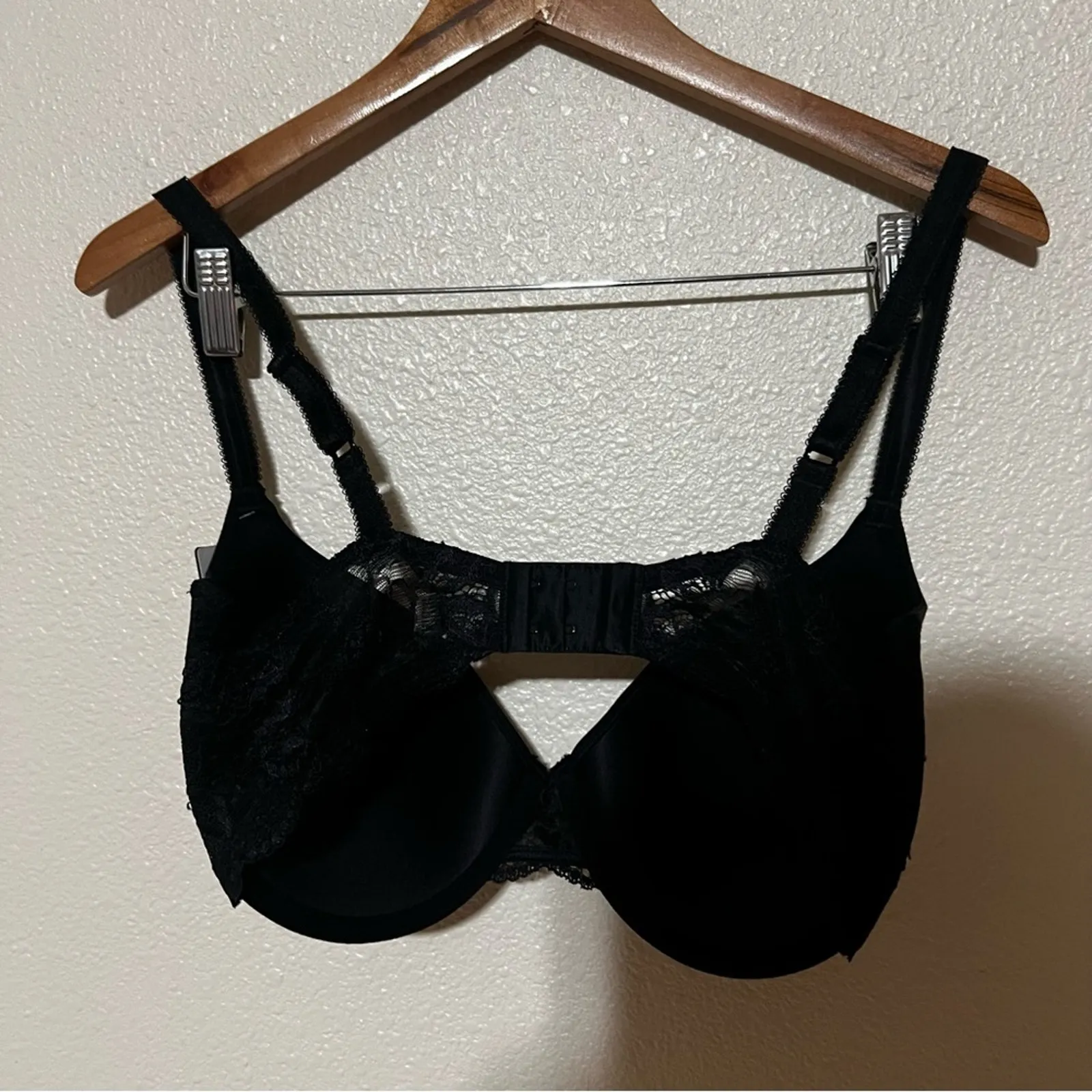 Wacoal 85340 black lace French garden underwire T-shirt bra NEW 36DD - Image 3