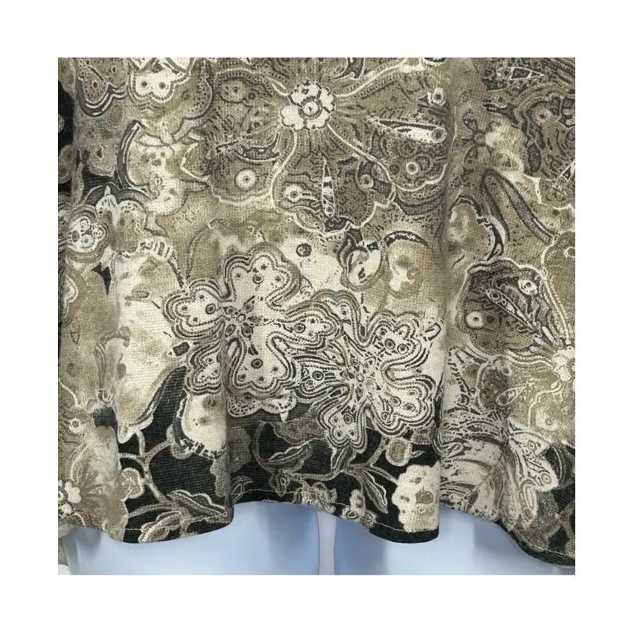 Saks Fifth Avenue Boho Tunic Sheer Double Layer Back Long Sleeve Blouse Small - Image 5