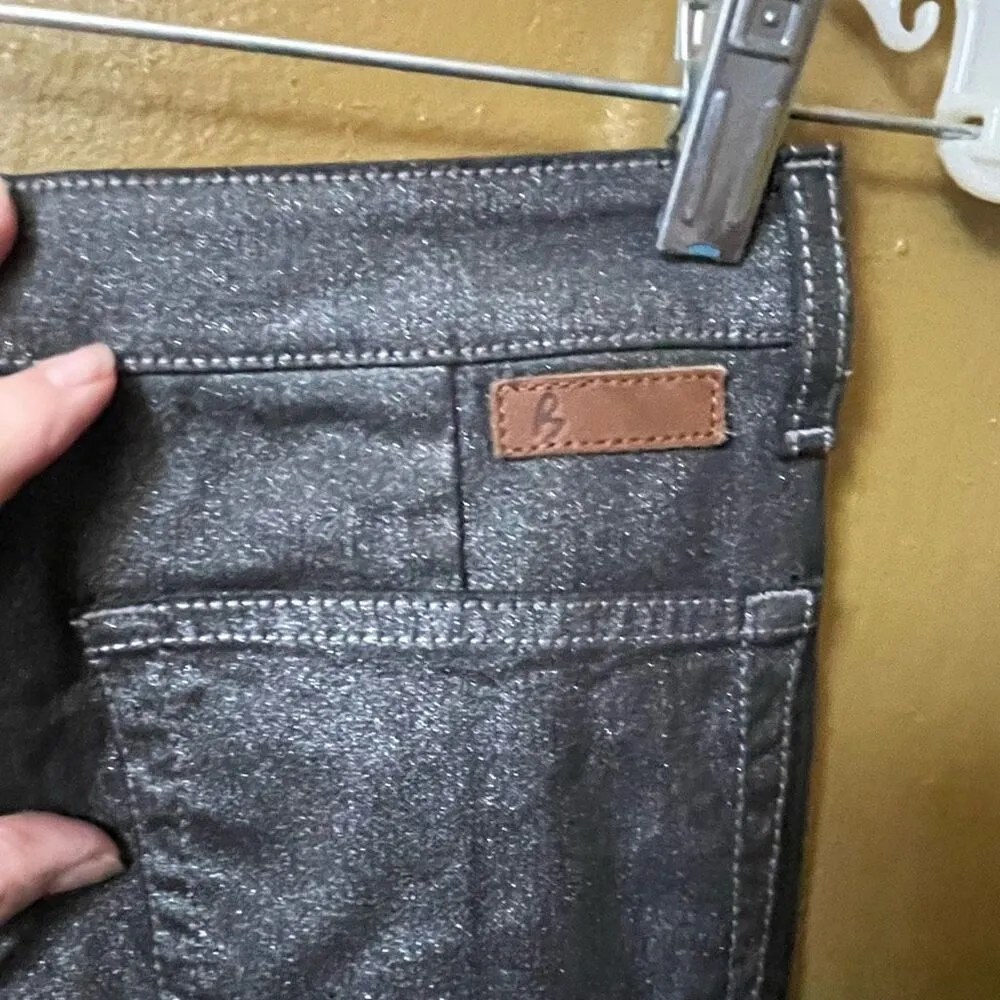 Boden size 4 black sparkling pencil skirt stretchy . - Image 3