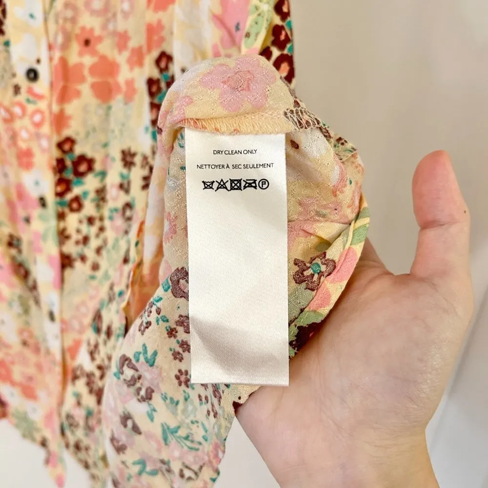 Free People Callie Printed Tunic Top in Vintage Combo Size M NWT - Image 9