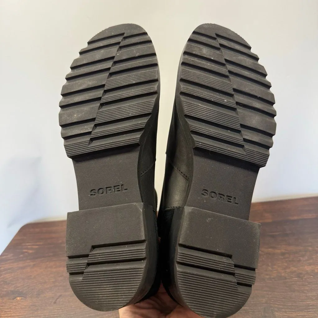 Sorel Women’s black side zip waterproof leather boot size 10 - Image 11