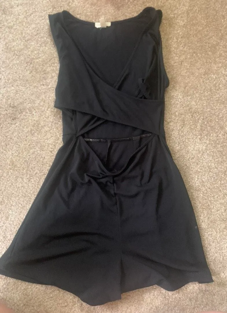 Silence + Noise Black Cut-out Romper - Image 3