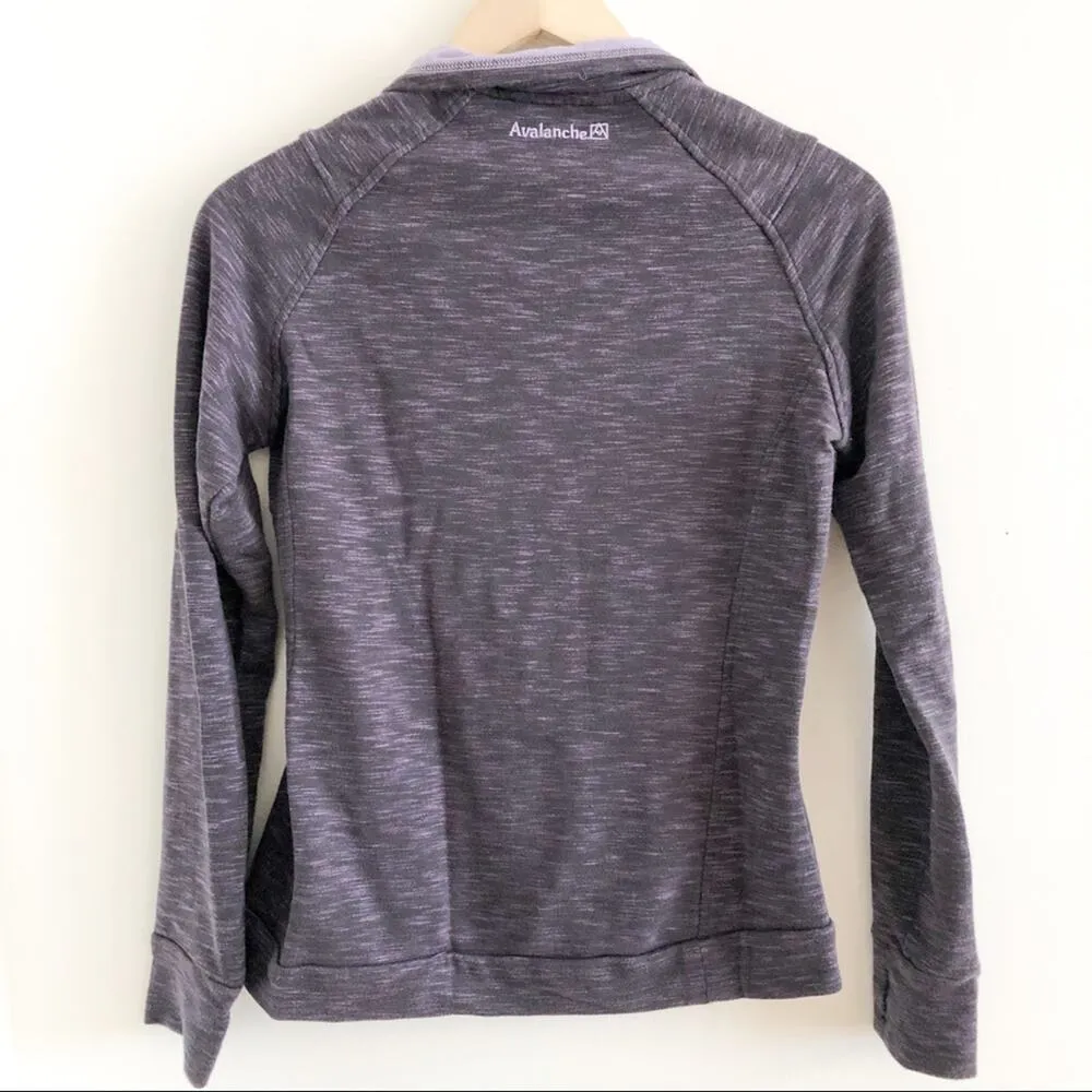 Avalanche Sweatshirt Women's Athletic Pullover Quarter Snap Front - Image 4