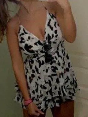 Boutique Leopard Print Romper - Image 2