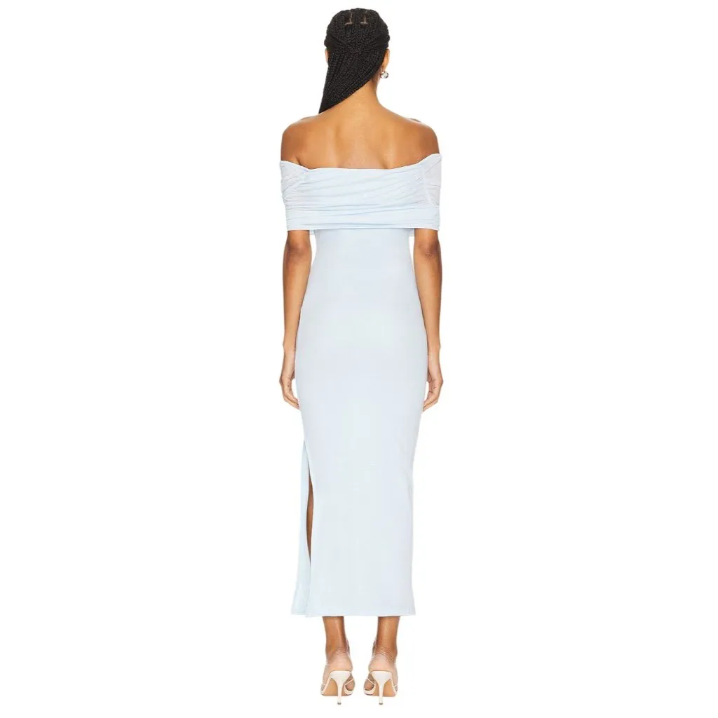 SNDYS Madrid Maxi Dress in Blue Medium New Womens Long Gown - Image 2