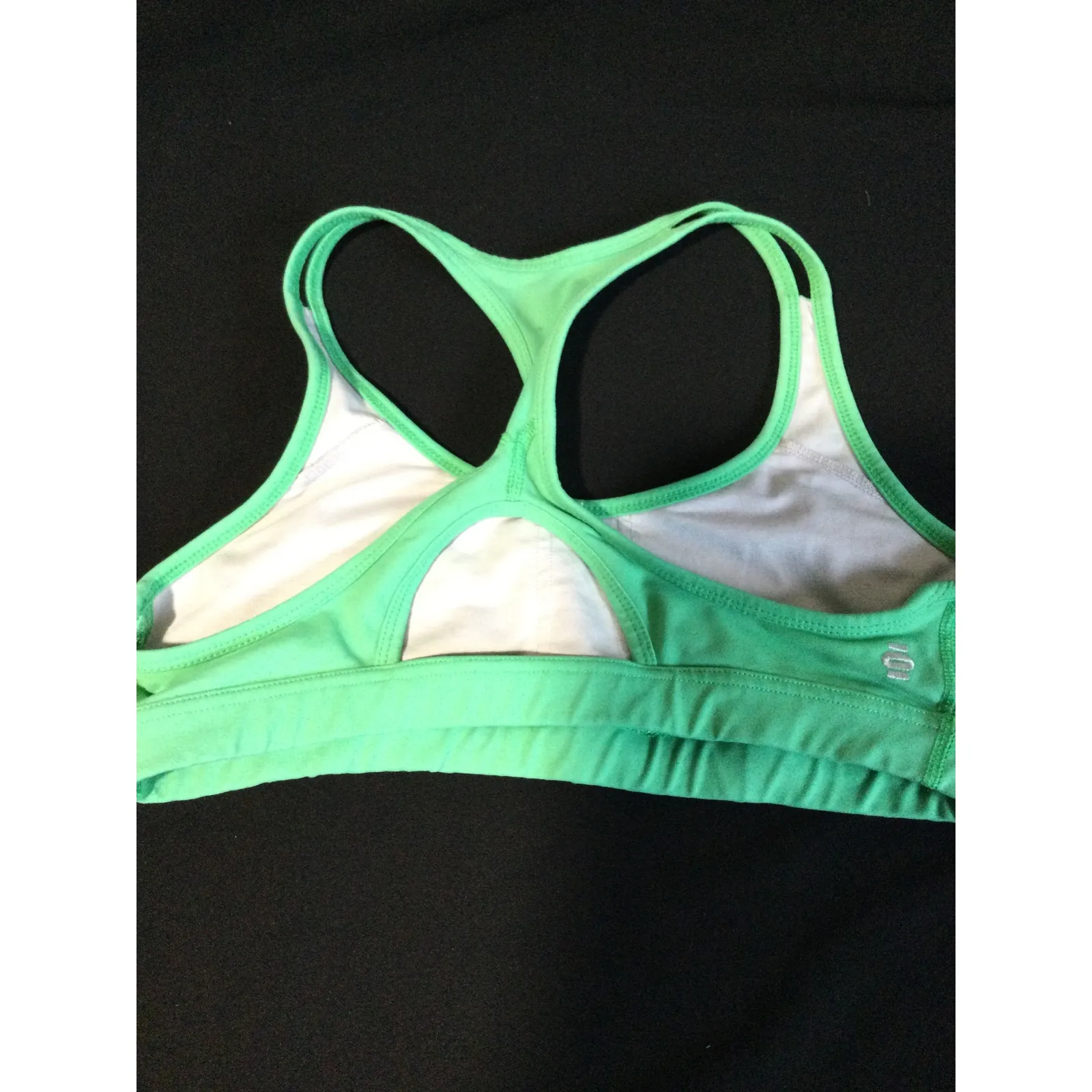Tonic Lime Green Racerback Sports Bra Workout Gym Activewear Medium Impact Size XS - Image 2
