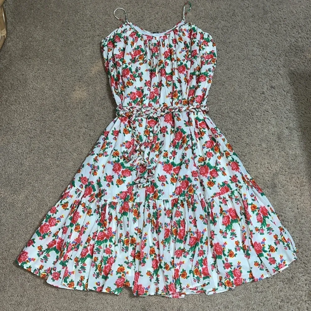 RHODE Lea Gathered Cotton Poplin Tiered Tie - Image 6