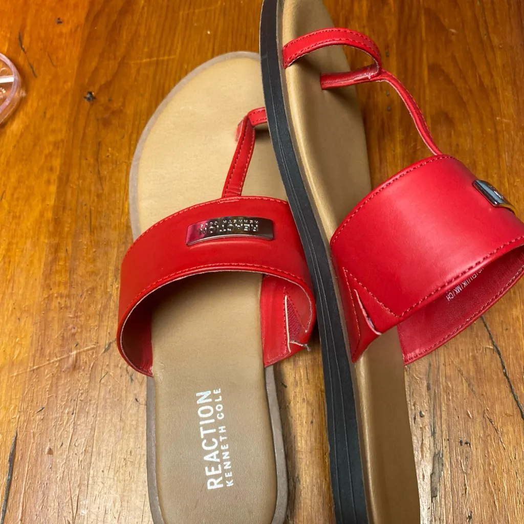 Kenneth Cole Reaction Red Slide Sandals - Image 2
