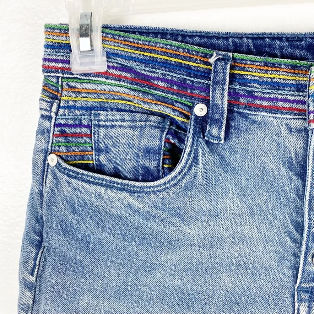 BLANK NYC The Varick Kick Flare Exposed Button Fly Jeans, Size 27 - Image 6