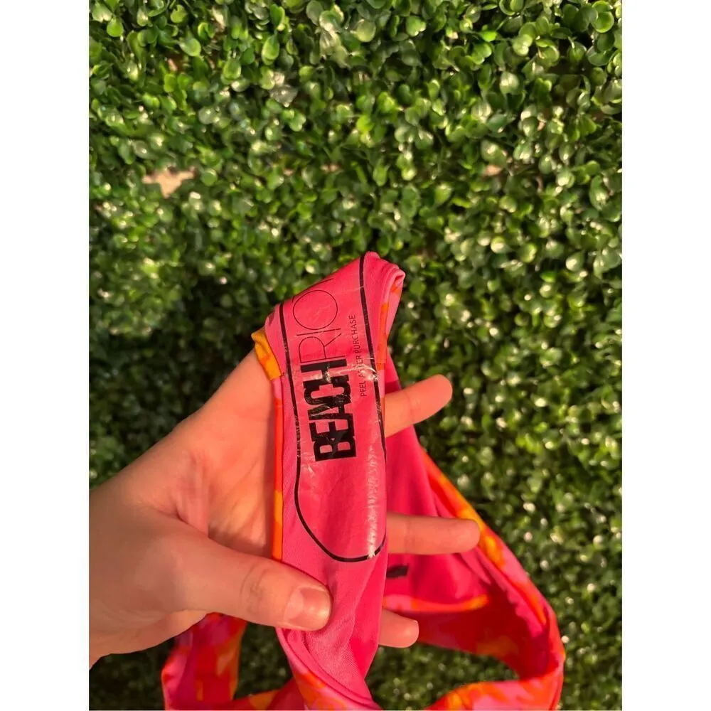 Beach Riot Racquel Bikini Bottom Hula Hibiscus Floral Size Small NWOT Revolve Sw - Image 4