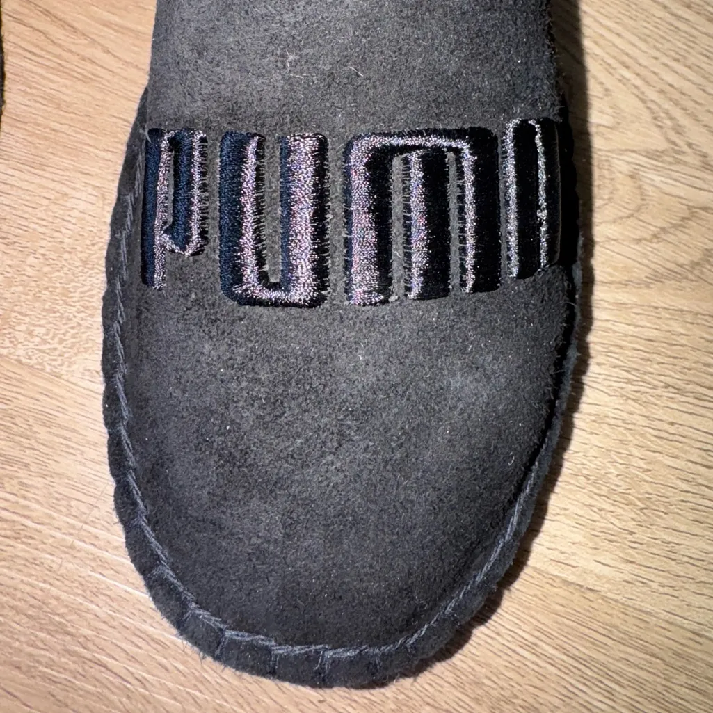 New Fenty Puma By Rihanna Suede Womens 7.5 Espadrilles Black With Dust Bag & Box - Image 6