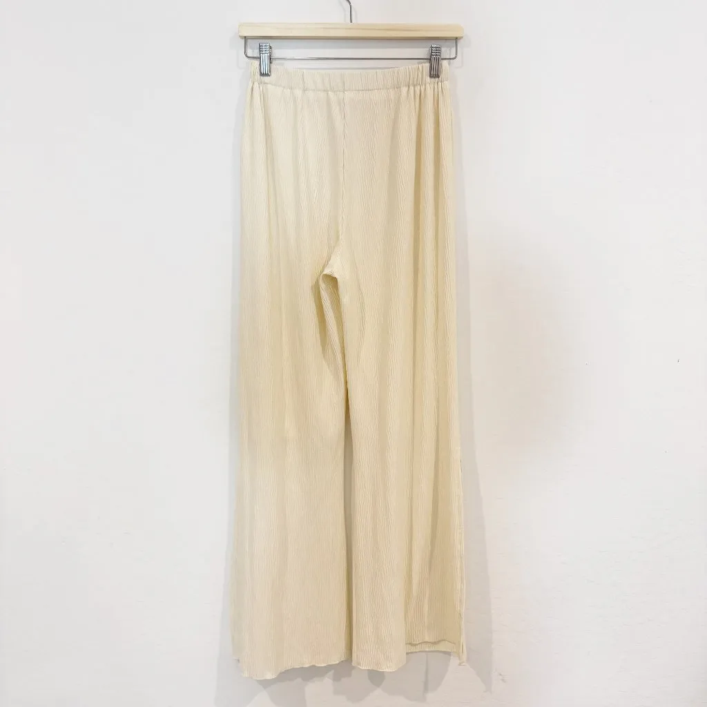 Commense Pleated Trouser Pants Tan Size M - Image 8