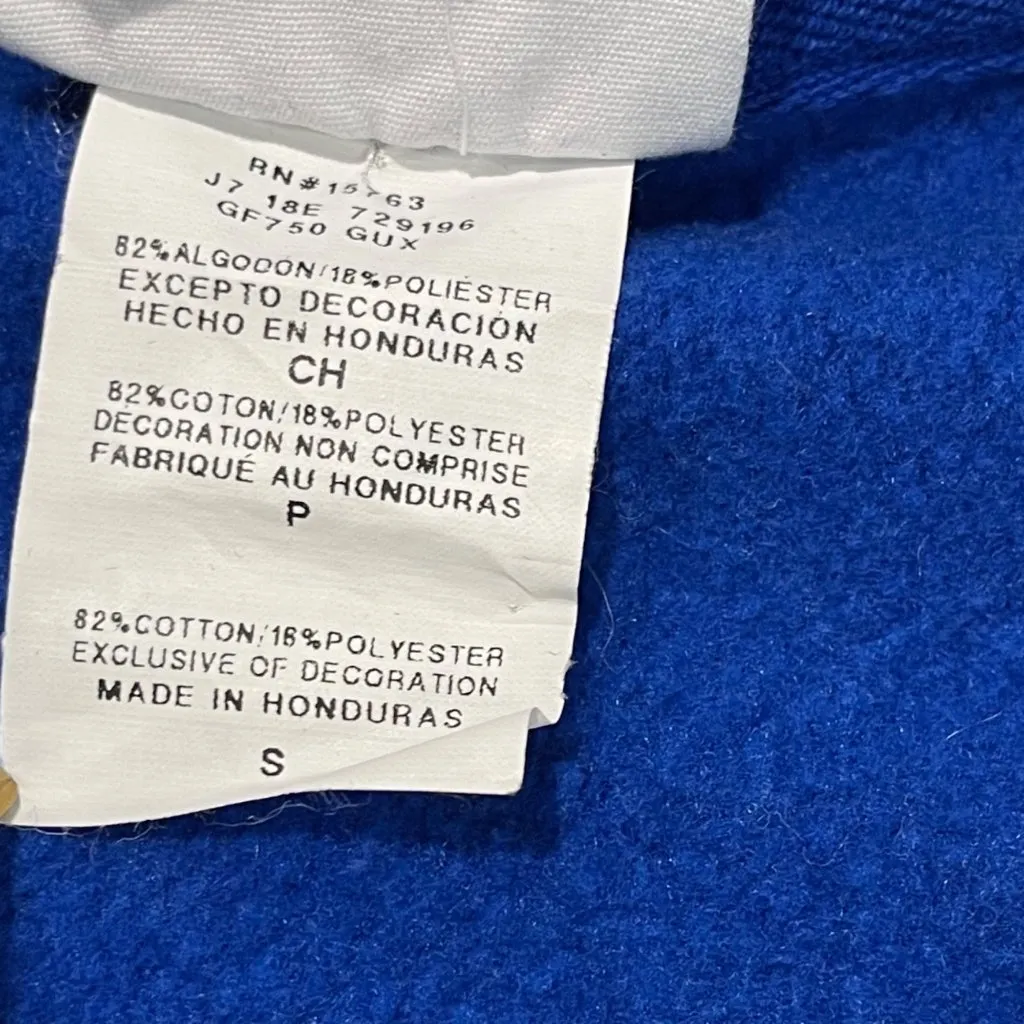 Vintage Champion Reverse Weave Pullover Sweatshirt Unisex Size Small Blue Knit - Image 5