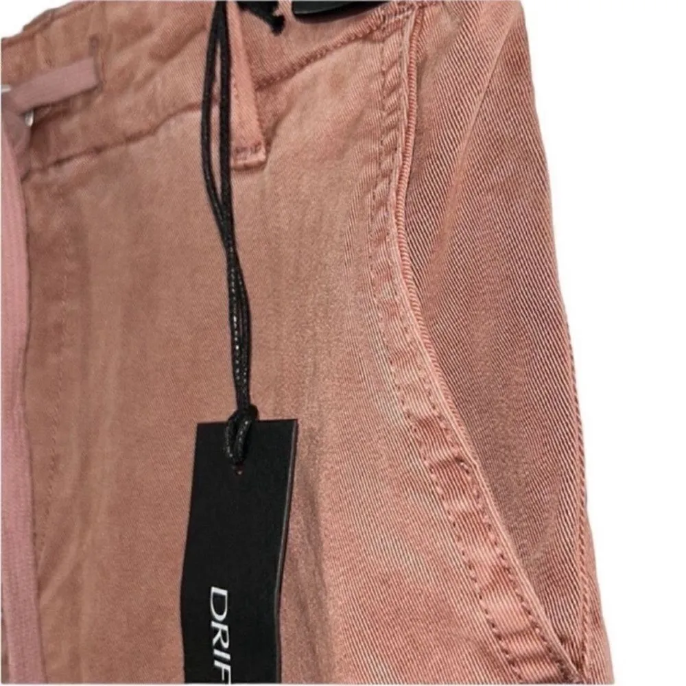 Driftwood Mauve Embroidered Stitch Cuffed Leg
Pants(Size Small) - Image 9