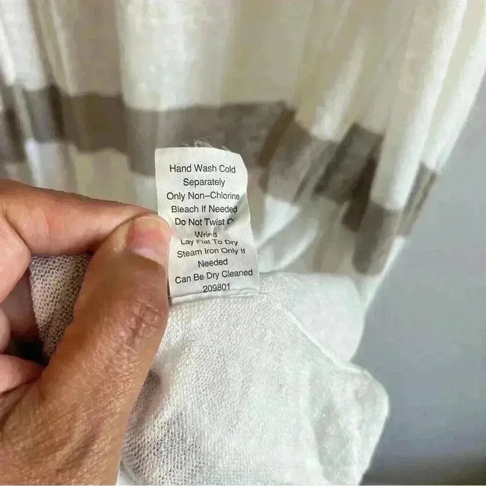 CAbi Women's Taupe Beige Bon Voyage Riviera Linen Blend Duster Sweater, Size M‎ - Image 10