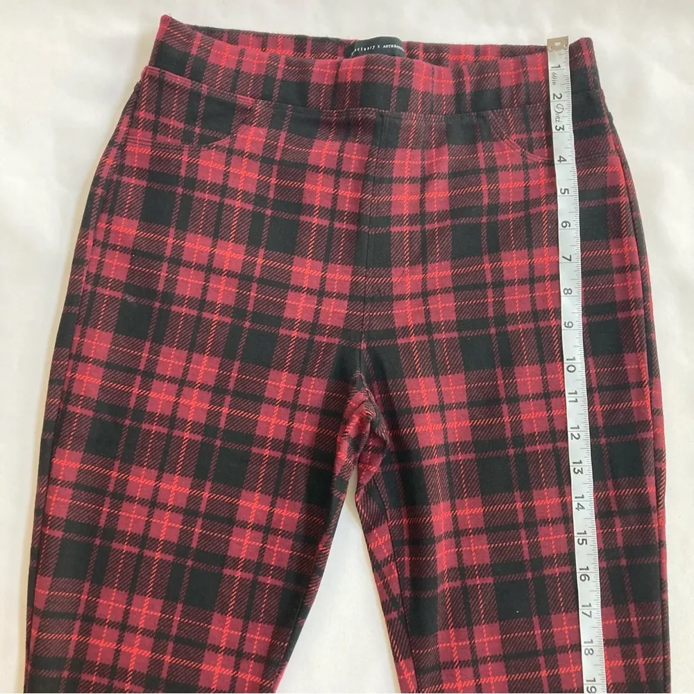 Sanctuary by Anthropologie Runway Ponte Leggings in Scarlett Plaid - Image 4