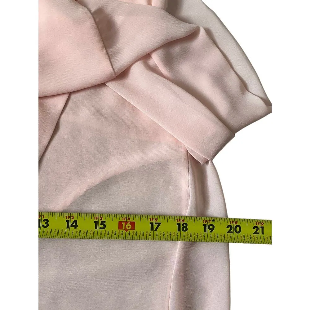 French Connection Pink Soft Blazer w/ Shoulder Pads Women Size 6 | 33-6 - Image 6