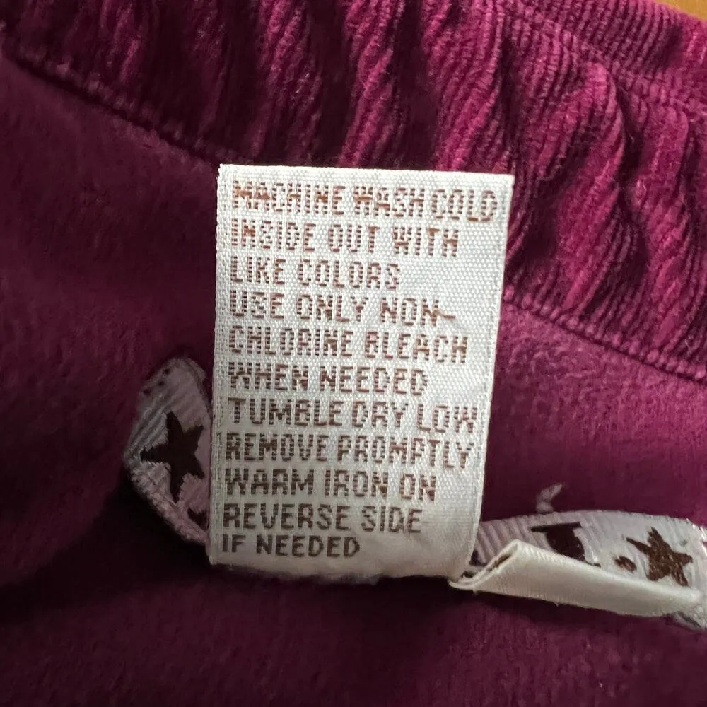 Vintage A.M.I. Womens Jacket Large Y2K Corduroy Grunge Casual Girl Minimalist Pink - Image 9