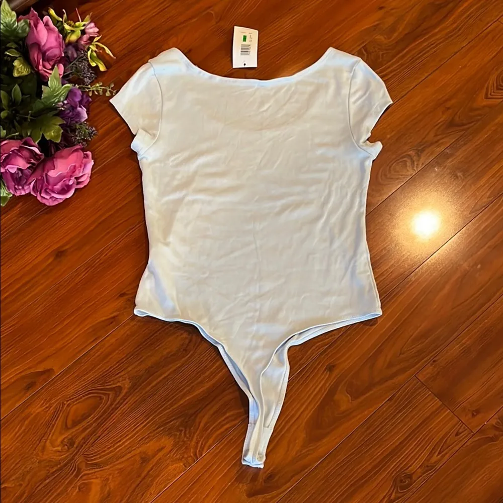 Calvin Klein Light Blue Bodysuit Size Large - Image 2