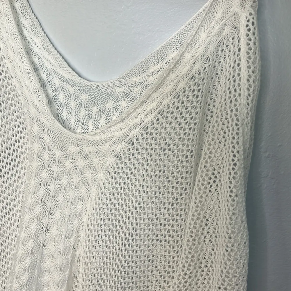 Crochet beach cover up White Size M - Image 3