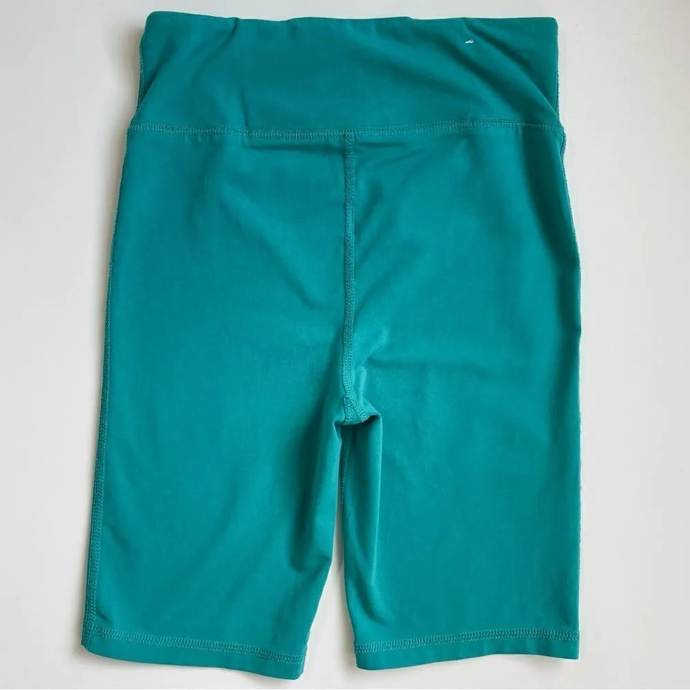 J. Crew Weekend Cotton Stretch High Rise Bike Shorts (Teal) - XS - Image 3