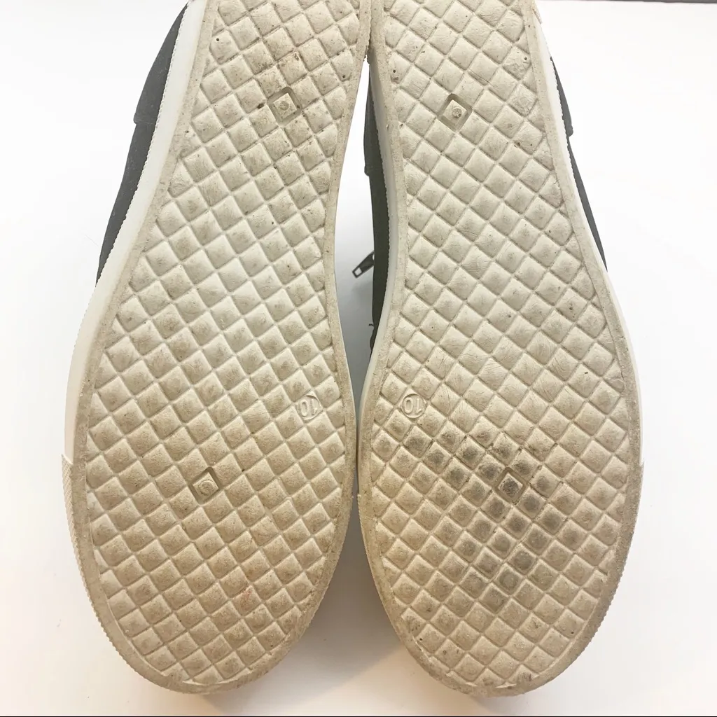 Outwoods Womens Size 10 Black Velvet Zip Sides Sneaker Hidden Wedge‎ - Image 7