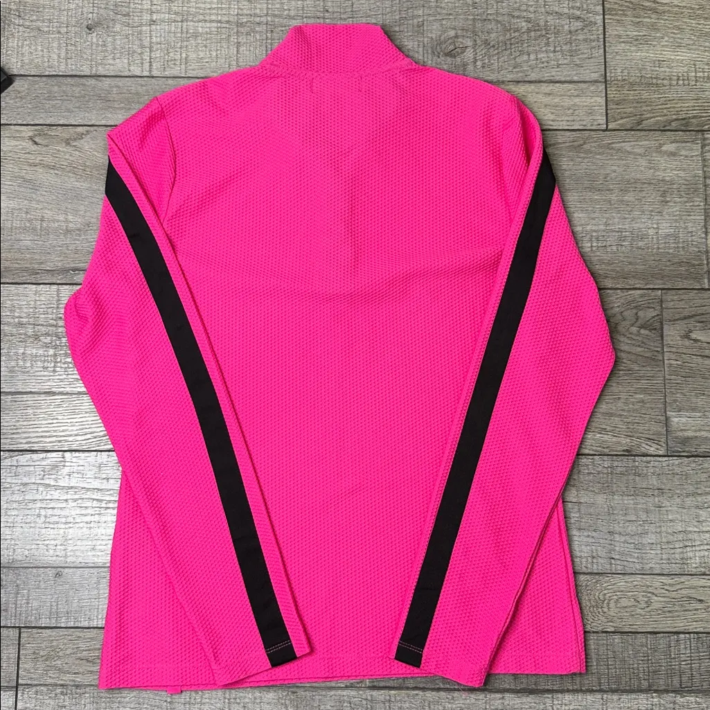 Ralph Lauren Active Pink and Black Zip Pullover - Image 6