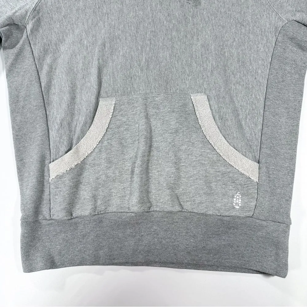 Free People Movement Womens XS Hawking Hoodie Gray Oversized Pullover Sweatshirt - Image 5