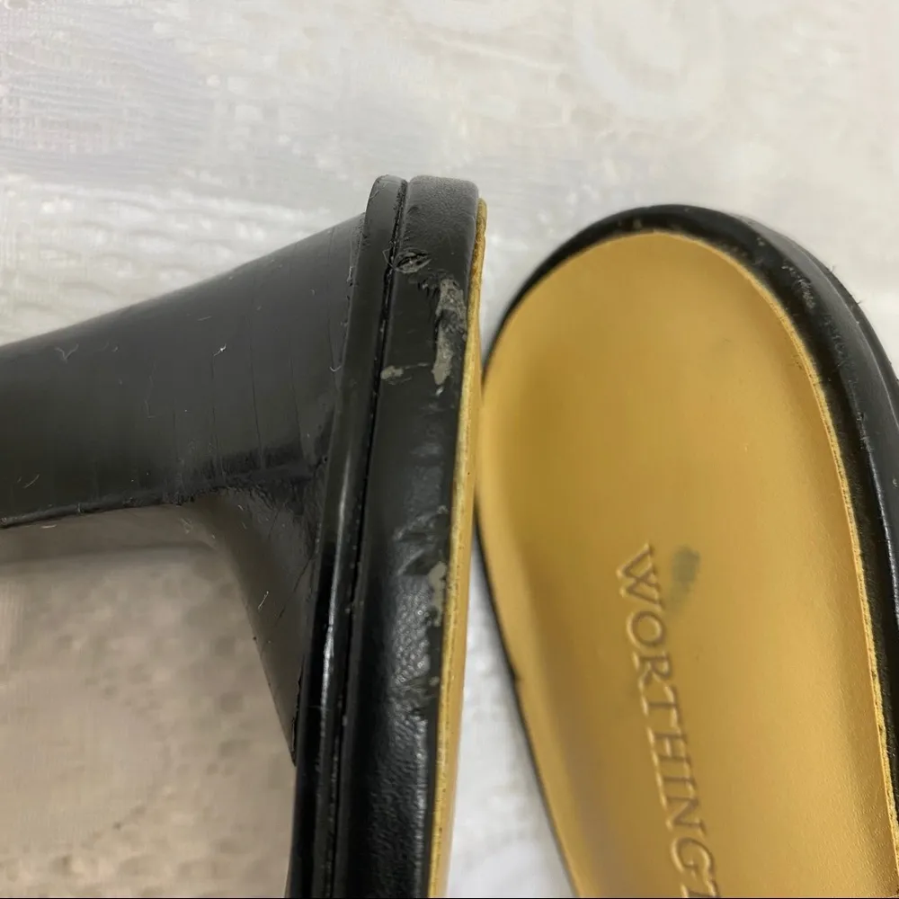 Worthington Black Slip On Double Strap Sandals. - Image 6