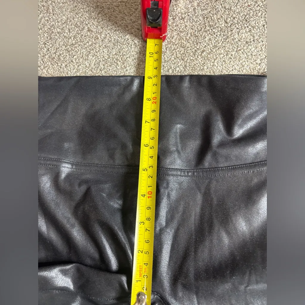 SPANX Leggings Faux Leather Black Womens Size S Shapewear leggings - Image 6