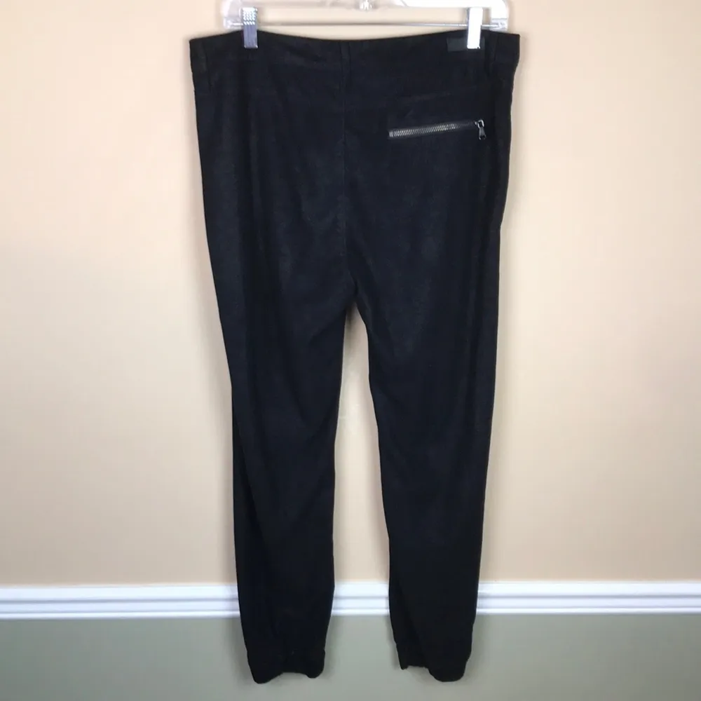 BLANK NYC Women’s Black Faux Suede Shimmer Ankle Pants - Image 7