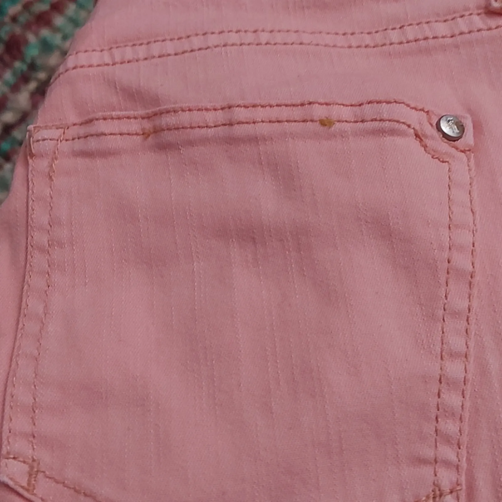 Pilcro & the Letterpress Stet Peach Cropped Ankle 27 Dopamine Boho Classic - Image 6