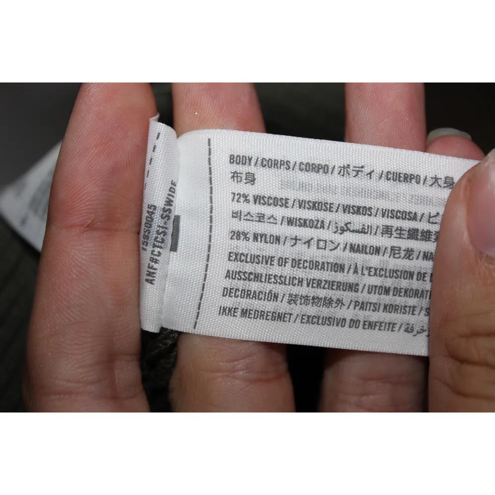 Womens Abercrombie & Fitch Green Knit Crew Neck Maxi Sweater Dress Size XS - Image 4