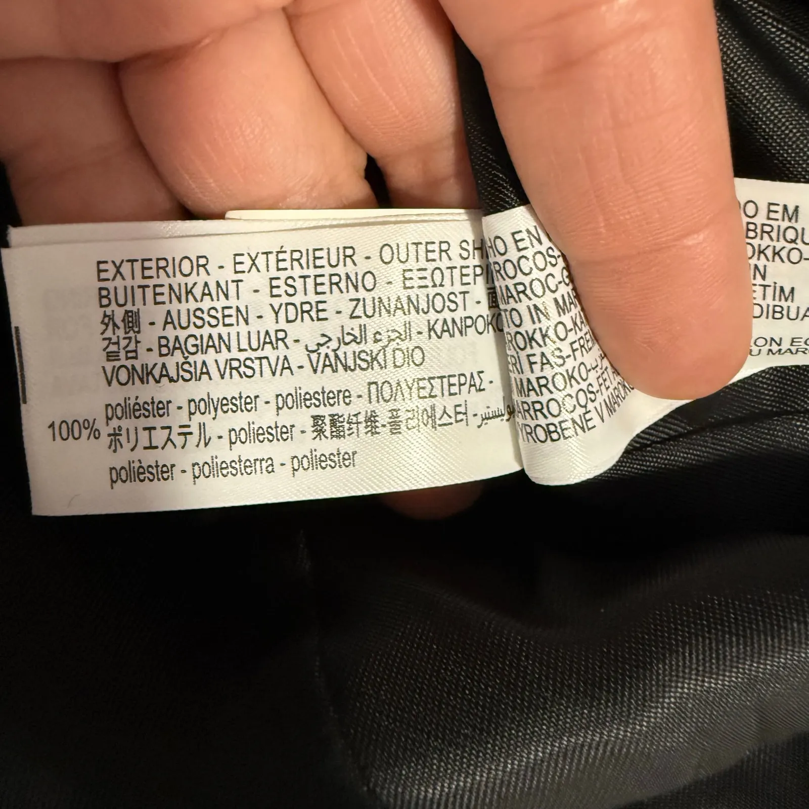 Zara Cropped Full Zip Jacket, Black, S - Image 5