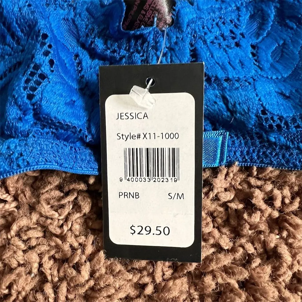 Frederick's of Hollywood Women's Blue Lace Size Small NWT - Image 5