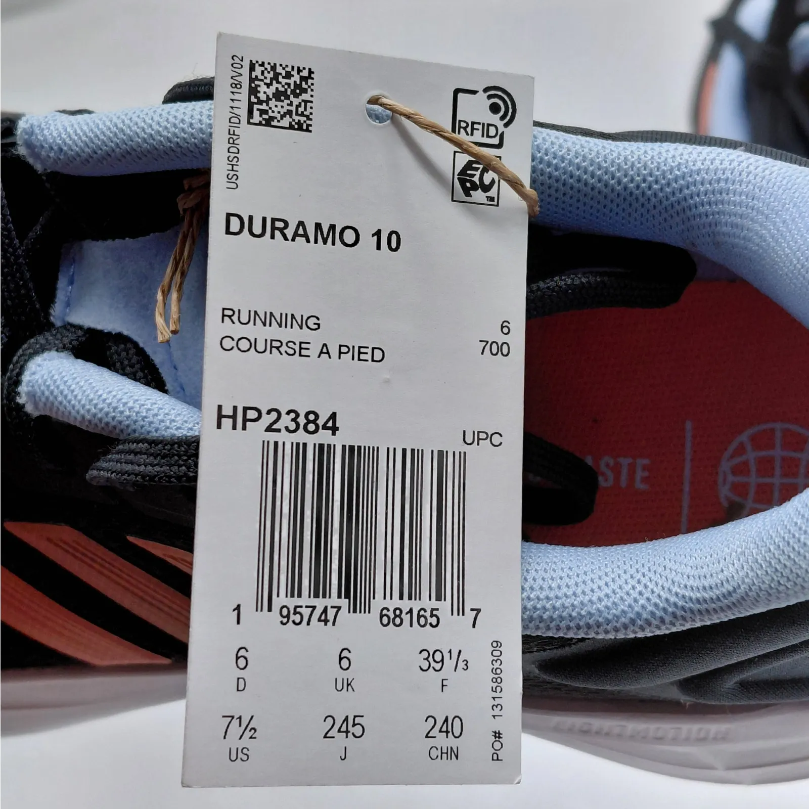 Adidas Duramo SL 2.0 Women Athletic Running Shoes Sneakers 7.5 Black Athleisure - Image 10