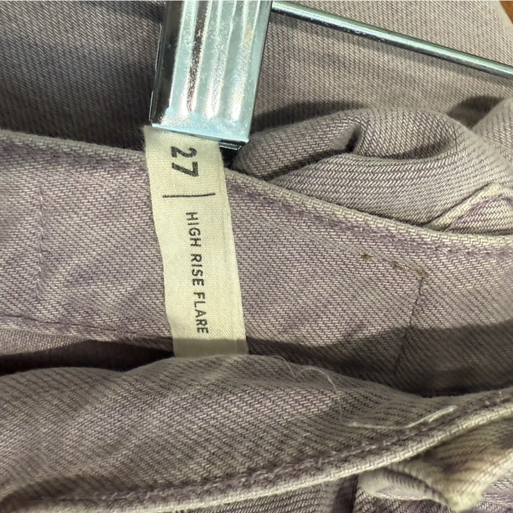 PACSUN Eco Purple High Waisted Flare Denim Jeans Dusty Lavender Size 27 - Image 6