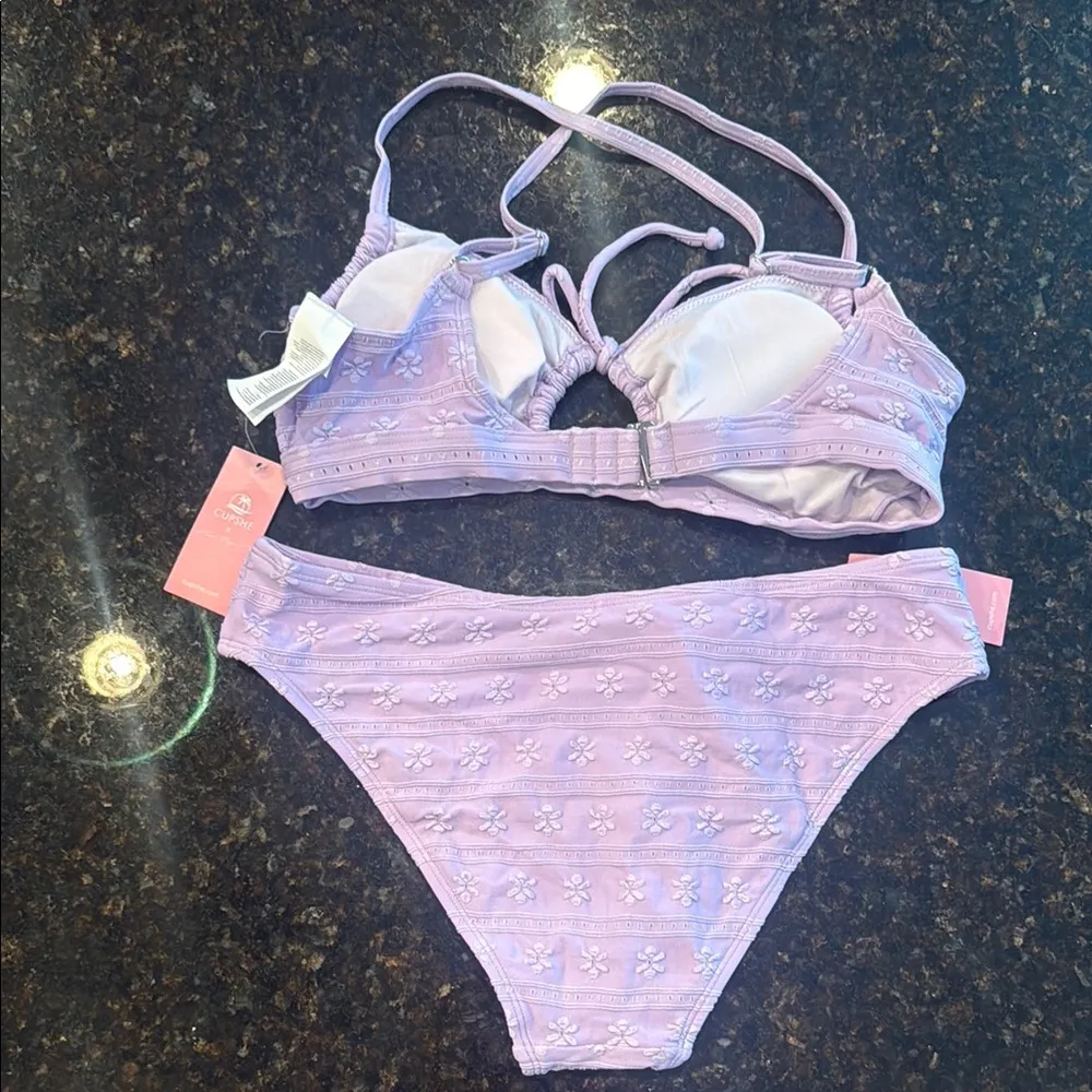 Cupshe Lavender Floral Bikini Set - Image 4