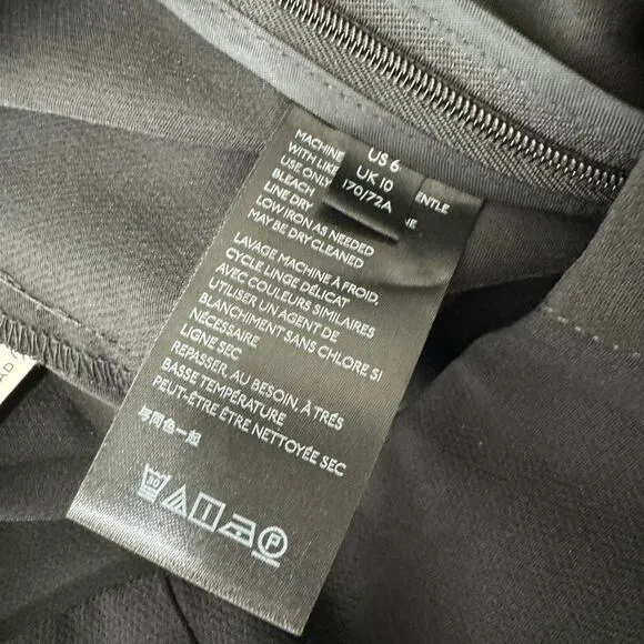 Anthropologie Zinnia Flare Trousers Tulip‎ Hem Black Dress Pants Size 6 NWT - Image 9