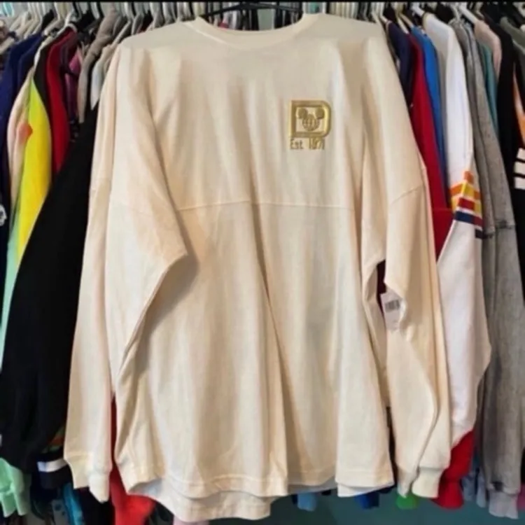 Disney parks castle 50th anniversary glitter spirit jersey NWT L - Image 3