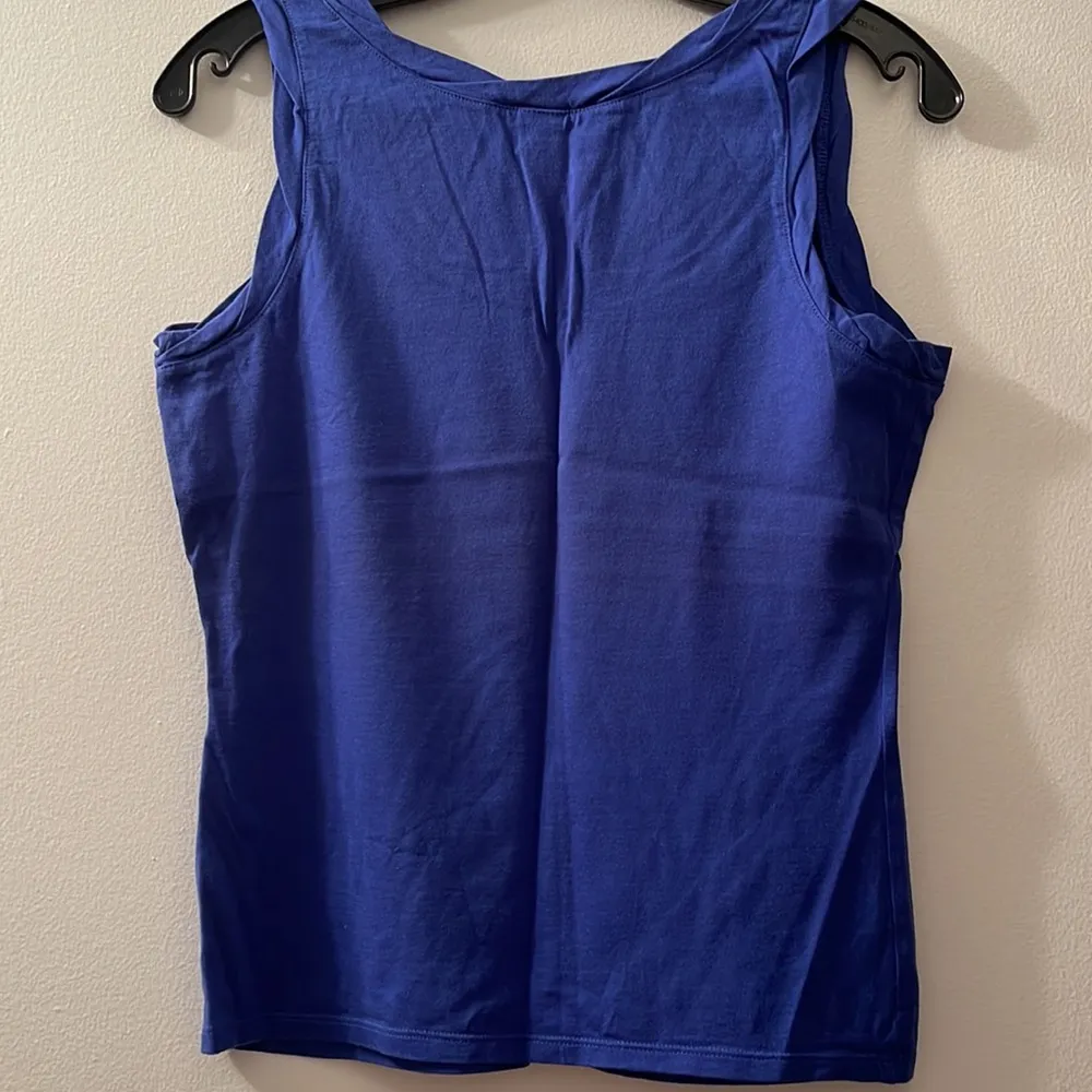GAP Blue Fitted Tank Top - Image 3