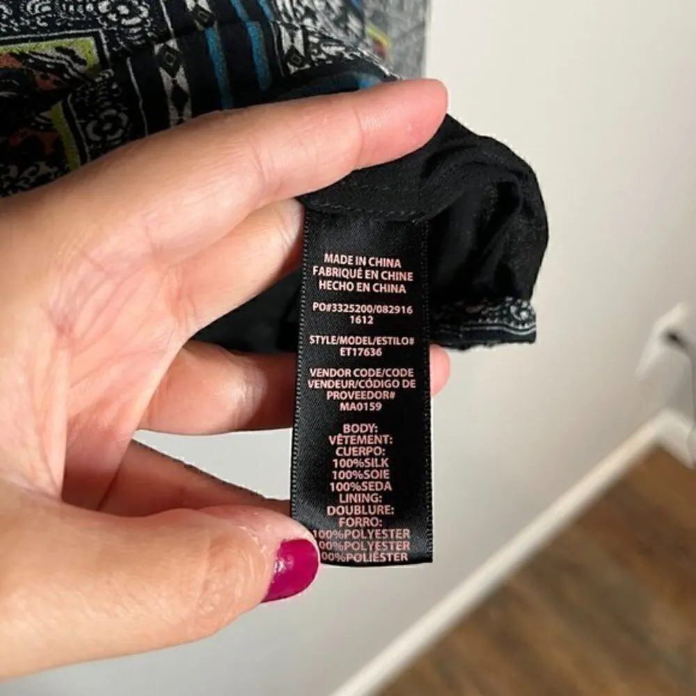 Ella Moss 🌺  patterned silky blouse - Image 4