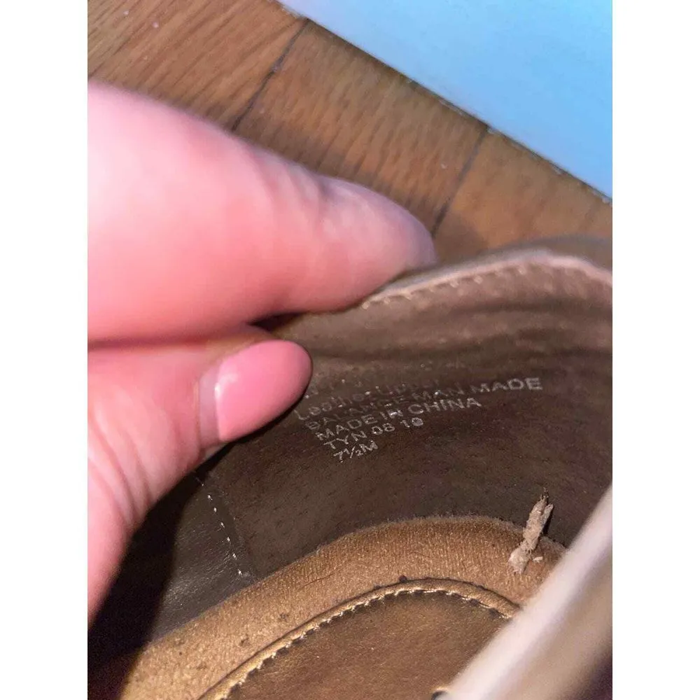 EASY SPIRIT Clogs Wedges‎ Leather Mules Slides High Heels Womens Shoes Sz 7.5 - Image 7