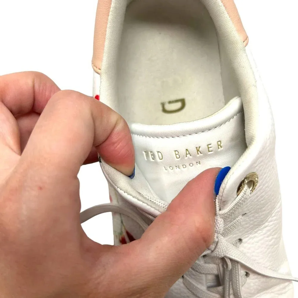 Ted Baker Hayiden Metropolis Cupsole Trainer Sneakers in‎ White Size 8.5 - Image 9