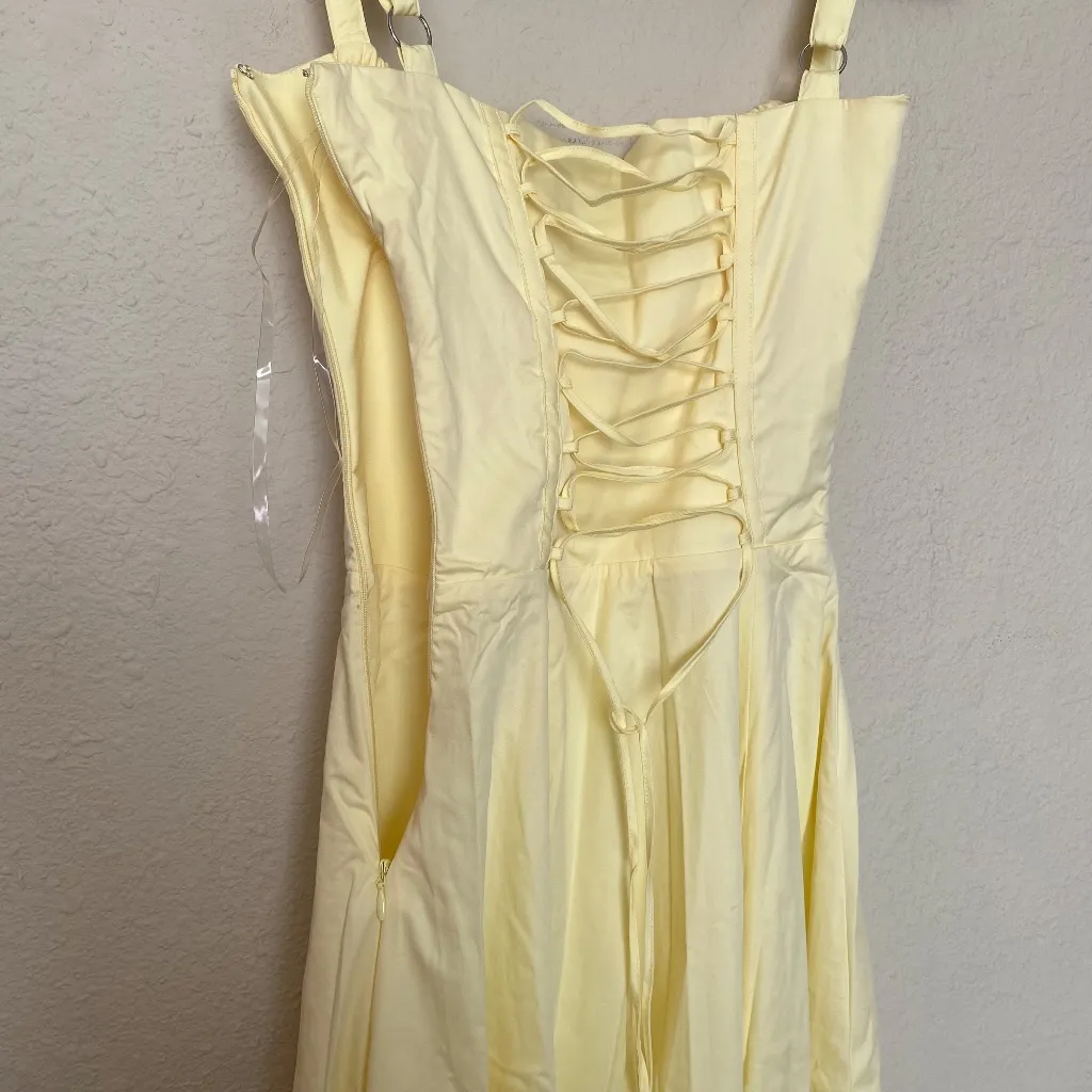 HOUSE OF CB size M PLUS CUP  'Carmen' Buttercup‎ Bustier Sundress yellow NWOT - Image 10