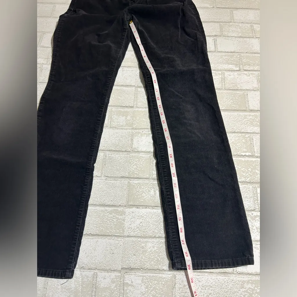 Talbots Black Corduroy Heritage Pants Size 4 - Image 4