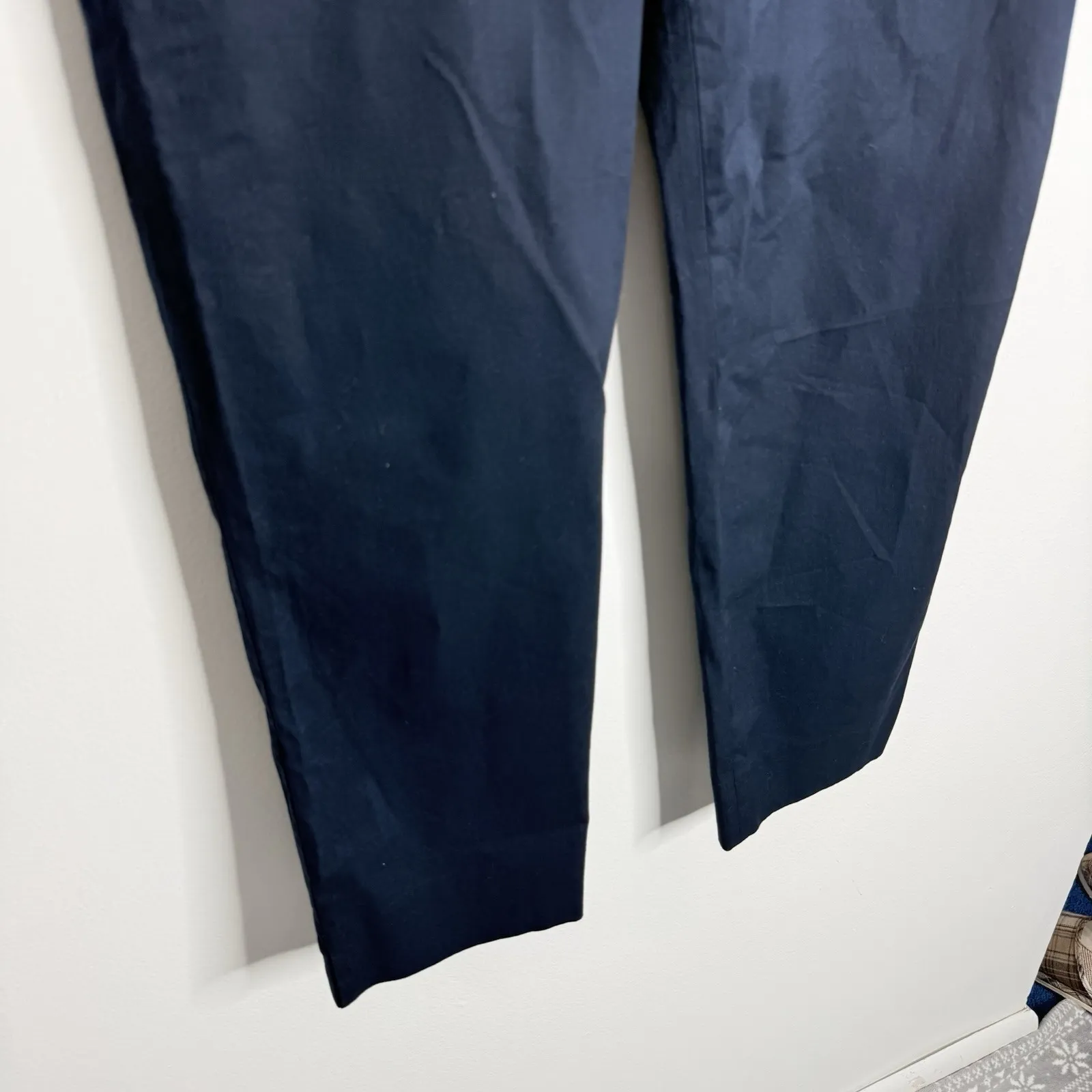 NWT Talbots Perfect Crop‎ Pants In Navy Size 12 - Image 5