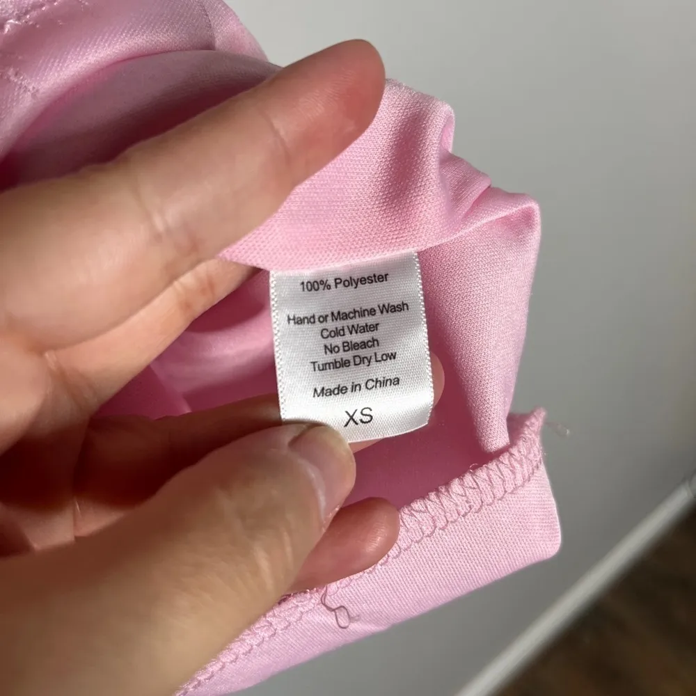 pink velvet sequin mini dress - Image 3