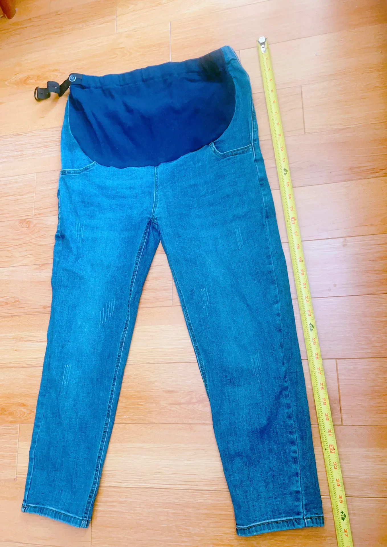 Women's pants for pregnant women Blue Size 1X - Image 3